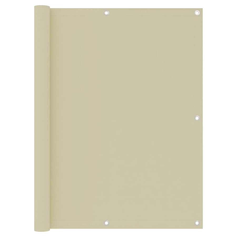 Balkonscherm Oxford Stof Terracotta Crème 120 x 500 cm