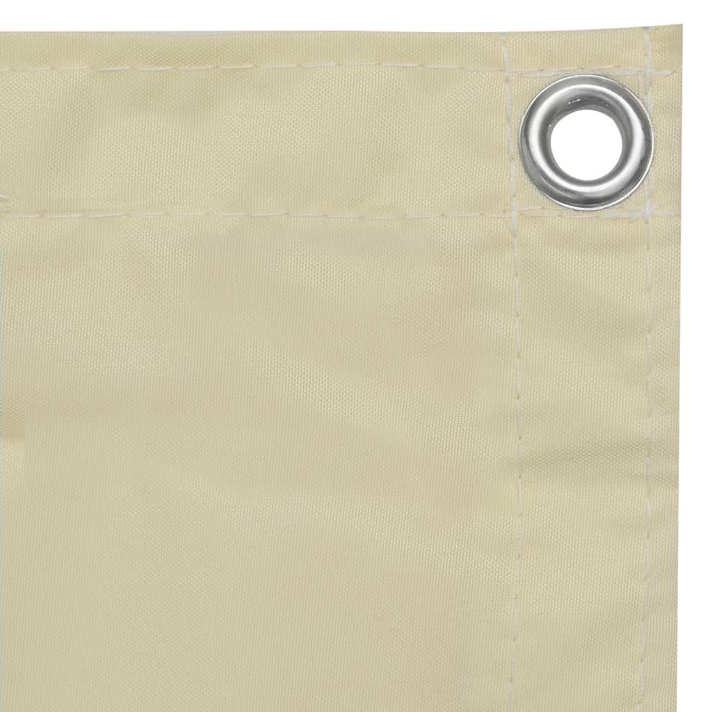 Balkonscherm Oxford Stof Terracotta Crème 120 x 500 cm