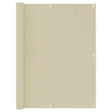 Balkonscherm Oxford Stof Crème 120 x 600 cm