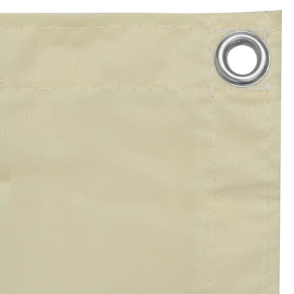 Balkonscherm Oxford Stof Crème 120 x 600 cm