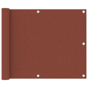 Balkonscherm 75x300 cm oxford stof terracotta