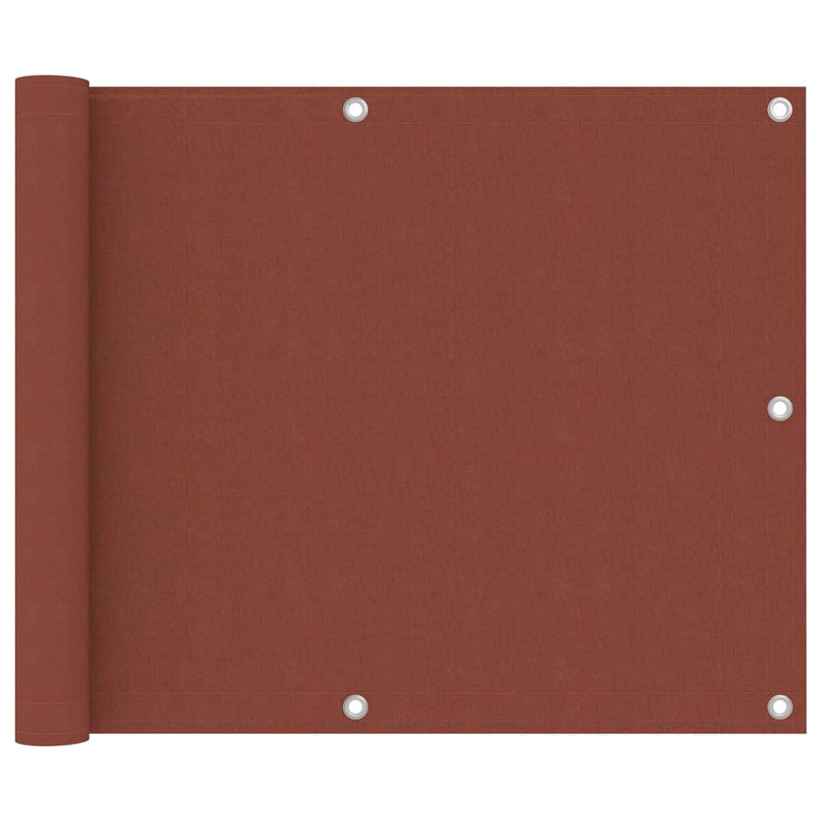 Balkonscherm Oxford Stof Terracotta 75 x 300 cm