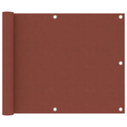 Balcony privacy screen 75x500 cm oxford fabric terracotta