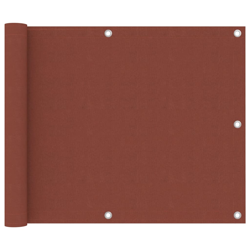 Balkonscherm 75X700 Cm Oxford Stof Terracotta 75 x 500 cm
