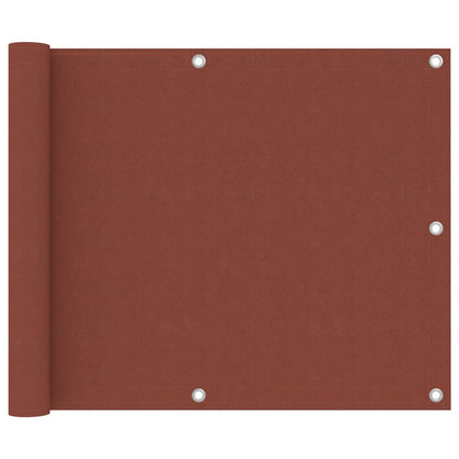 Balkonscherm 75X700 Cm Oxford Stof Terracotta 75 x 500 cm