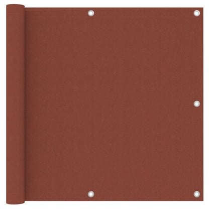 Balkonscherm Oxford Stof Terracotta 90 x 300 cm