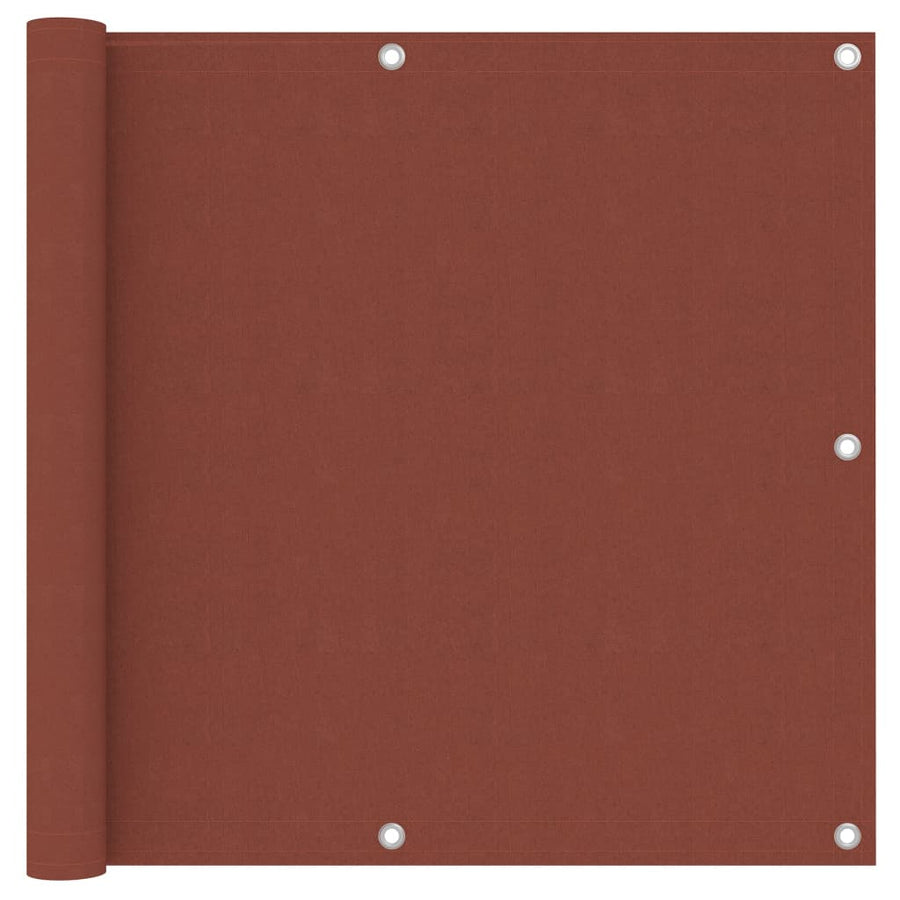 Balkonscherm Oxford Stof Terracotta 90 x 300 cm