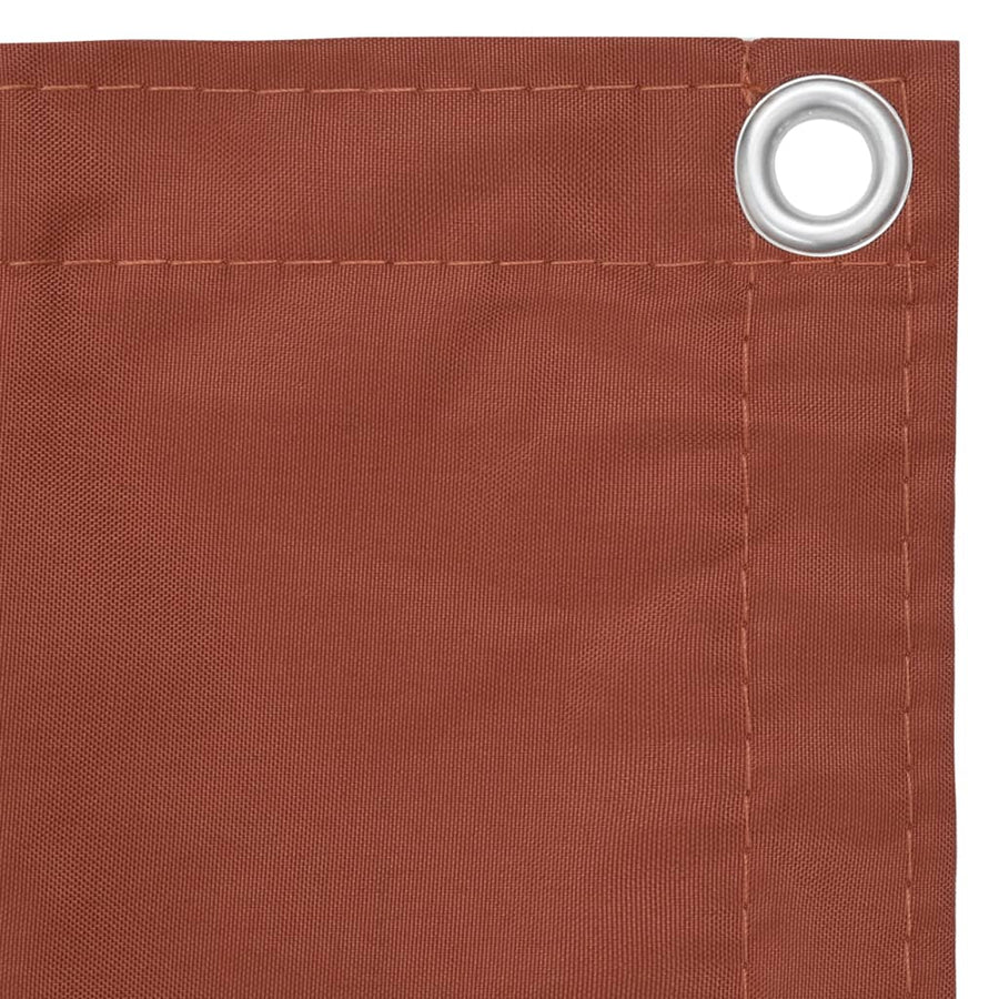 Balkonscherm Oxford Stof Terracotta 90 x 300 cm