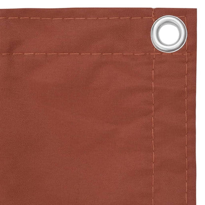 Balkonscherm Oxford Stof Terracotta 120 x 600 cm