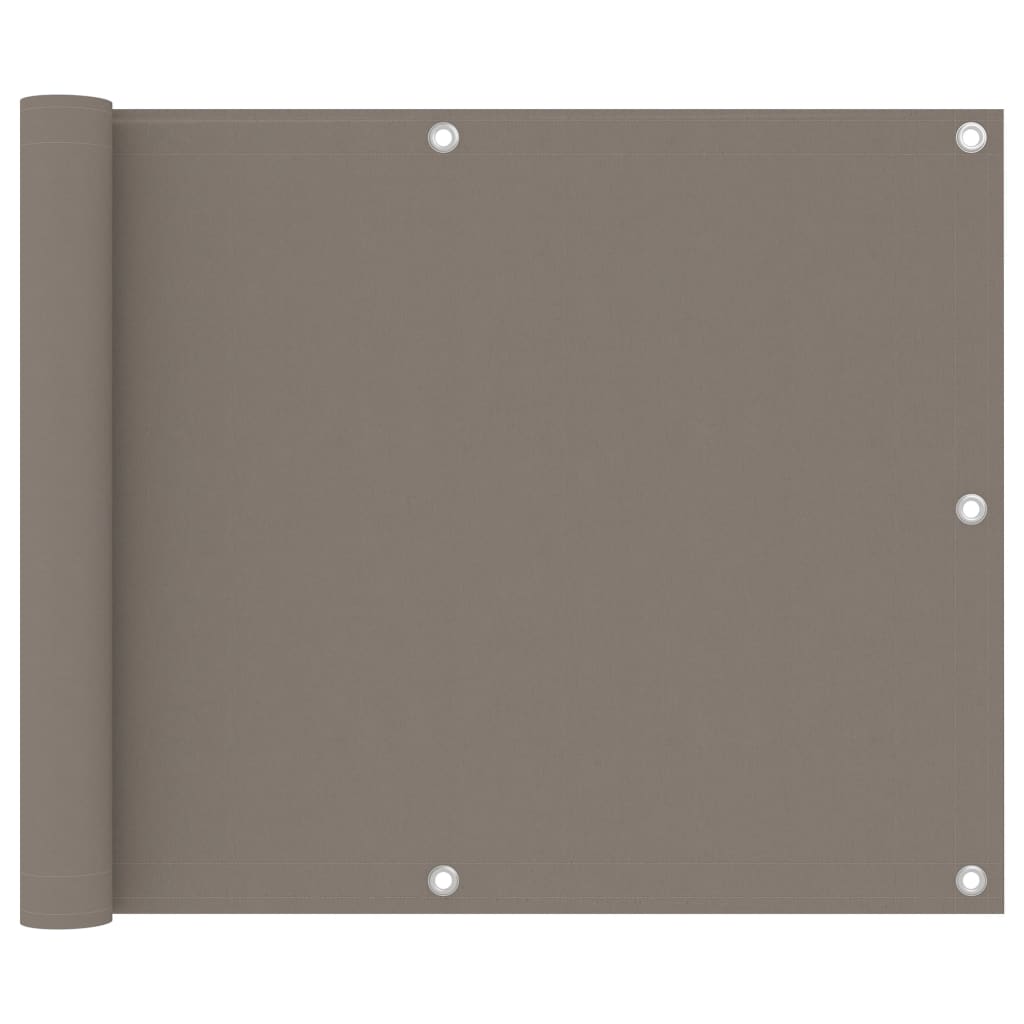Balkonscherm 75x300 cm oxford stof taupe 75 x 300 cm