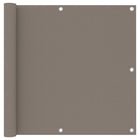 Balkonscherm 90x300 cm oxford stof taupe 90 x 300 cm