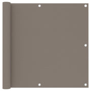 Balkonscherm 90x300 cm taupe oxford stof
