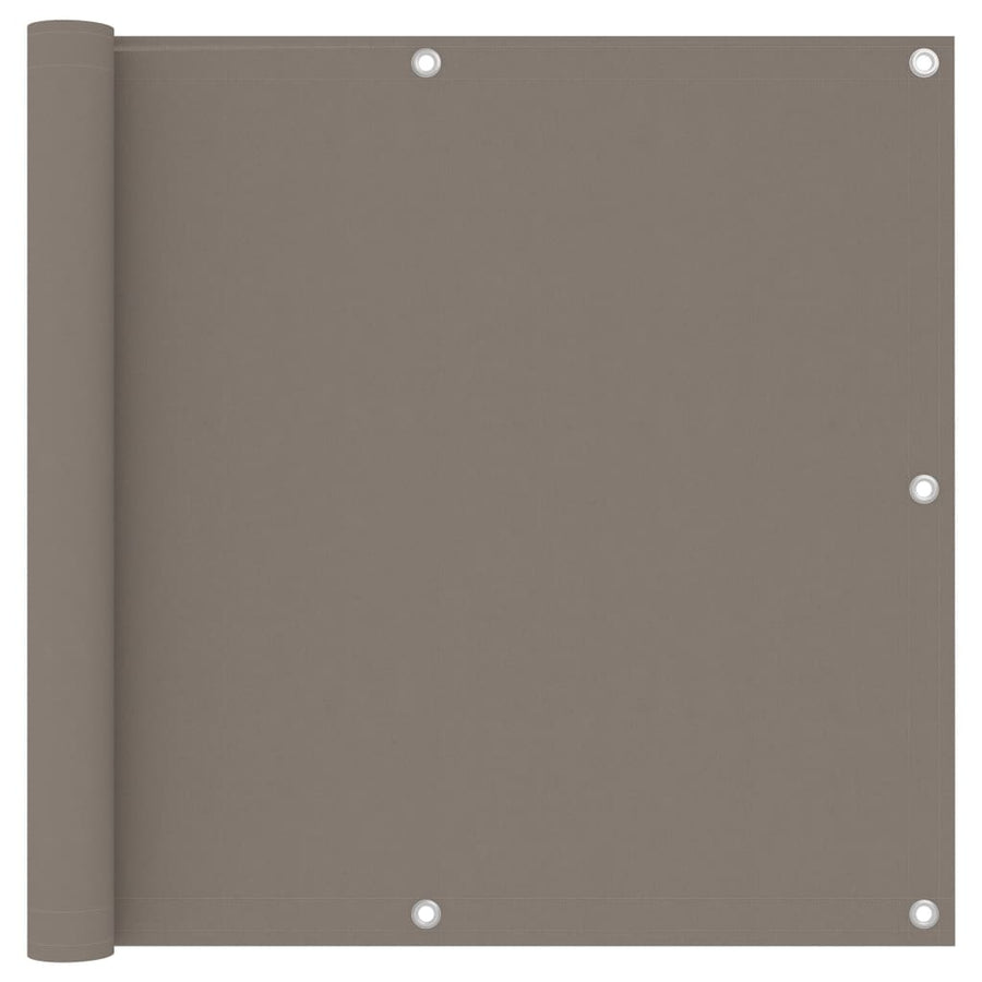 Balkonscherm 90x400 cm oxford stof taupe 90 x 400 cm