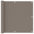 Balkonscherm 90x500 cm oxford stof taupe 90 x 500 cm