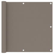 Balkonscherm 90x500 cm taupe oxford stof