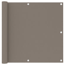 Balkonscherm 90x500 cm oxford stof taupe 90 x 500 cm