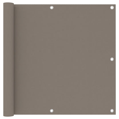 Balkonscherm 90x500 cm oxford stof taupe 90 x 500 cm