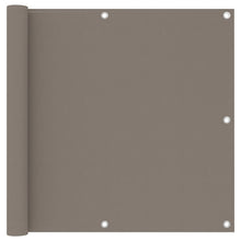 Balkonscherm 90x600 cm oxford stof taupe 90 x 600 cm