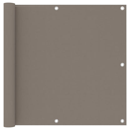 Balkonscherm 90x600 cm oxford stof taupe 90 x 600 cm