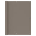 Balkonscherm 120x300 cm oxford stof taupe