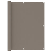 Balkonscherm 120x300 cm oxford stof taupe 120 x 300 cm