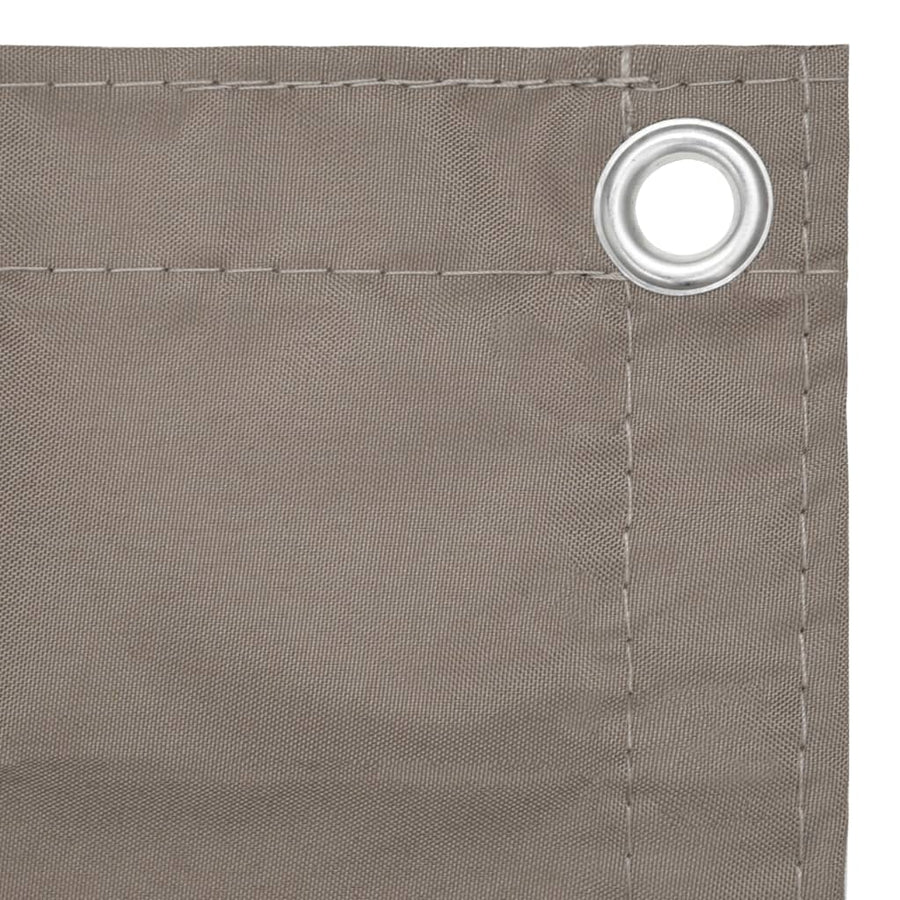 Balkonscherm 120x300 cm oxford stof taupe 120 x 300 cm