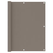 Balkonscherm 120x400 cm oxford stof taupe