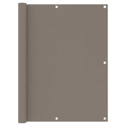 Balkonscherm 120x500 cm taupe oxford stof