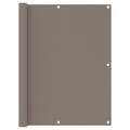 Balkonscherm 120x600 cm oxford stof taupe