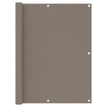 Balkonscherm 120x600 cm oxford stof taupe 120 x 600 cm