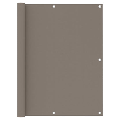 Balkonscherm 120x600 cm oxford stof taupe 120 x 600 cm