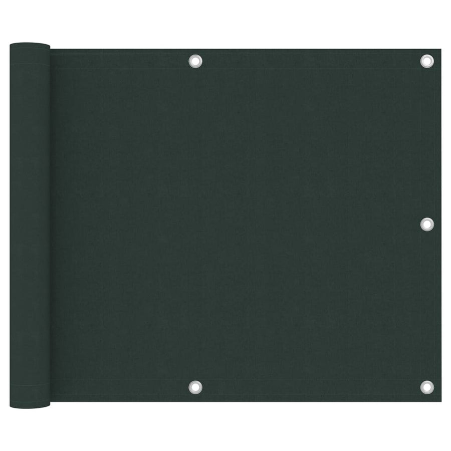 Balkonscherm Oxford Stof Donkergroen 75 x 500 cm