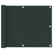 Balkonscherm 75x600 cm oxford stof donkergroen