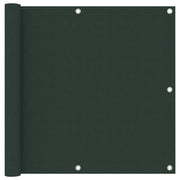 Balcony screen 90x400 cm oxford fabric dark green