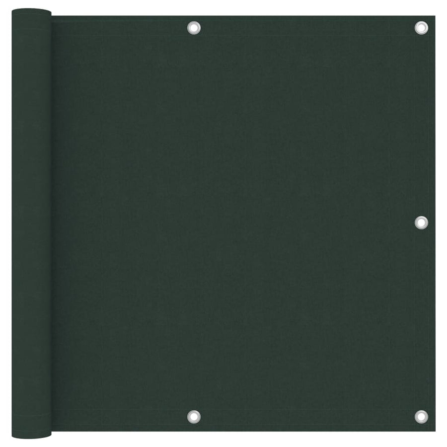 Balkonscherm Oxford Stof Donkergroen 90 x 400 cm