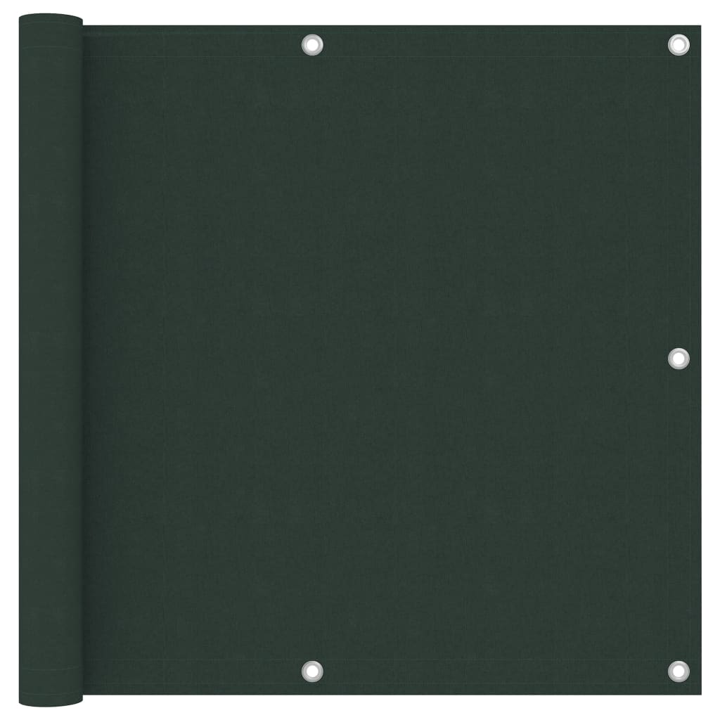 Balkonscherm Oxford Stof Donkergroen 90 x 500 cm