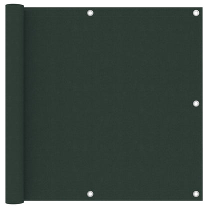 Balkonscherm Oxford Stof Donkergroen 90 x 500 cm