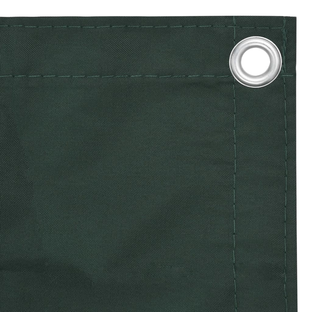 Balkonscherm Oxford Stof Donkergroen 90 x 500 cm