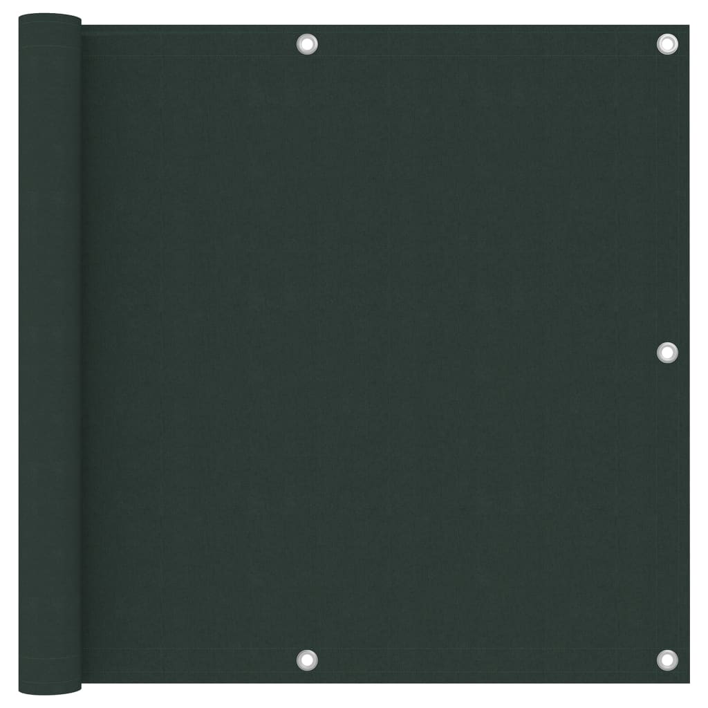 Balkonscherm Oxford Stof Donkergroen 90 x 600 cm