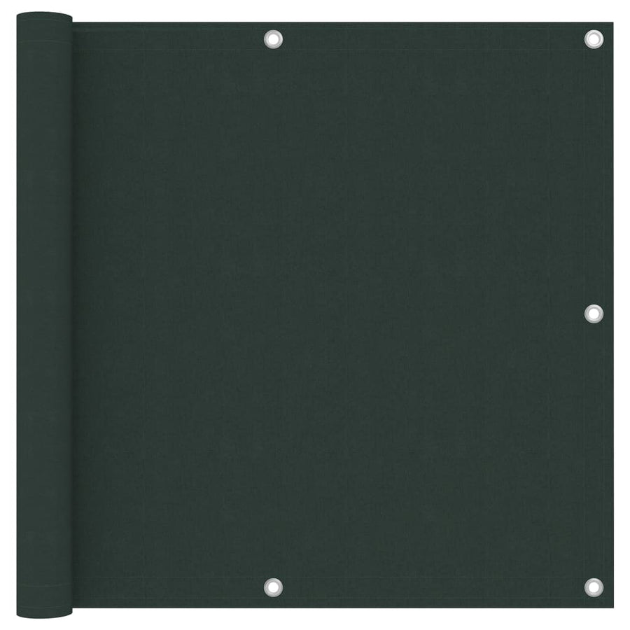 Balkonscherm Oxford Stof Donkergroen 90 x 600 cm