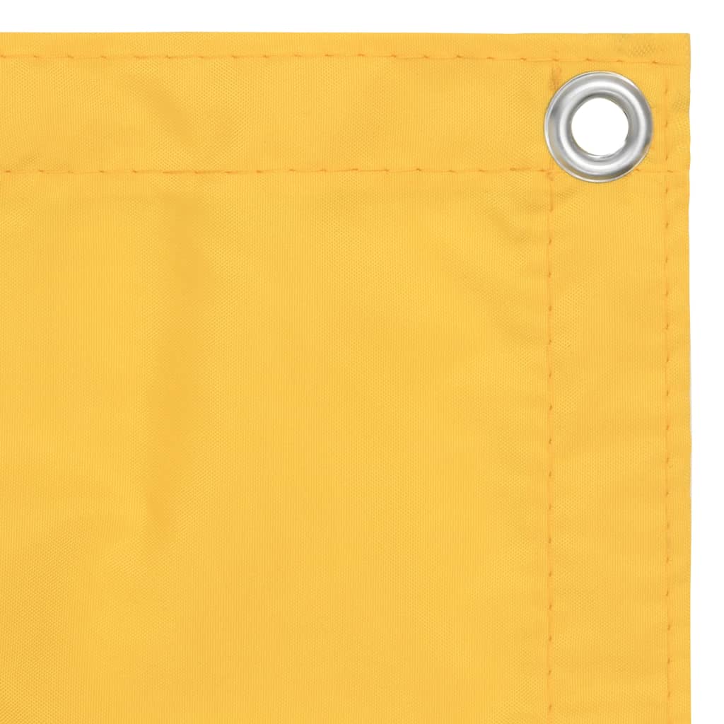 Balkonscherm Oxford Stof Geel 75 x 300 cm