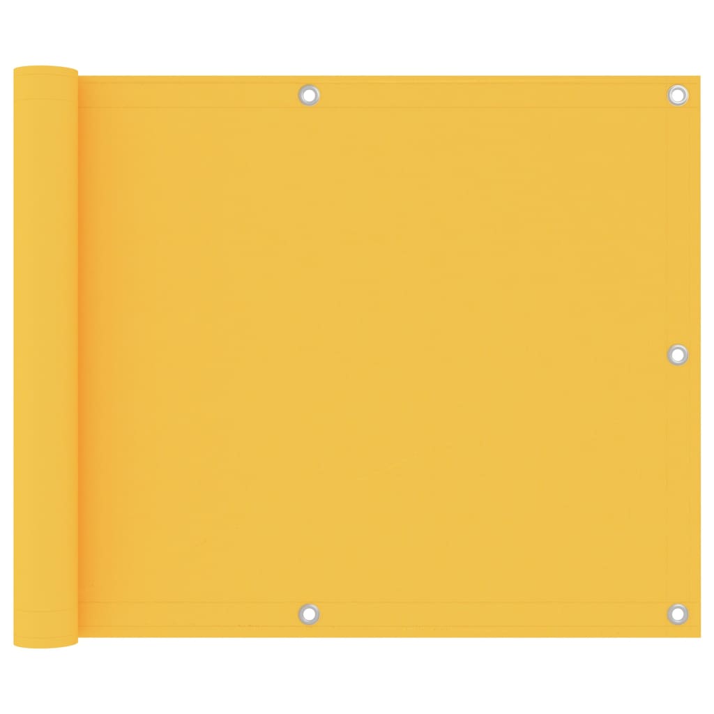 Balkonscherm Oxford Stof Geel 75 x 400 cm