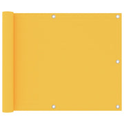Balkonscherm 75x400 cm geel oxford stof