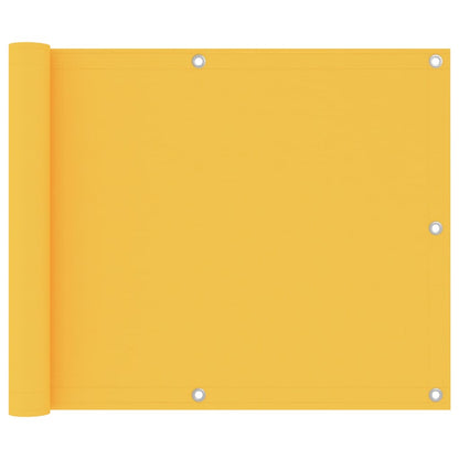 Balkonscherm Oxford Stof Geel 75 x 400 cm