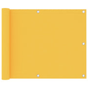 Balkonscherm 75x600 cm geel oxford stof