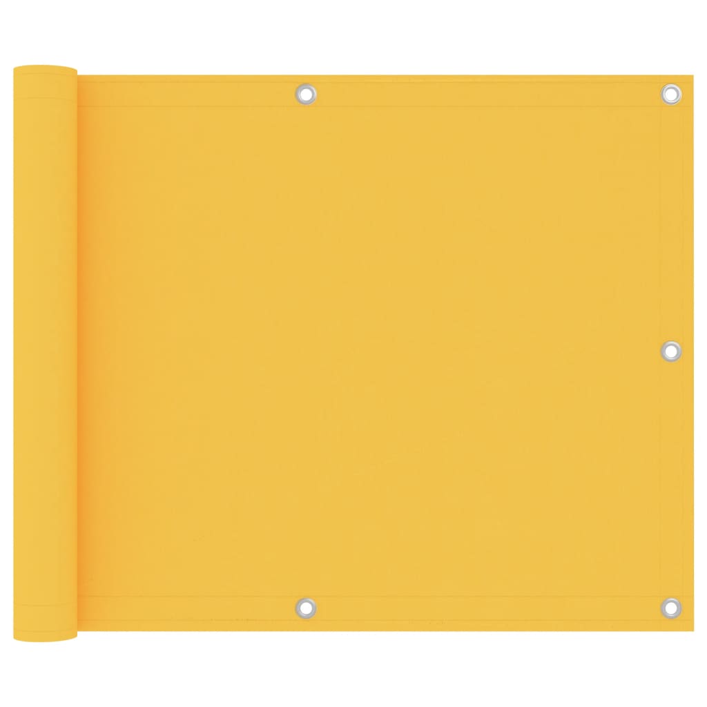 Balkonscherm Oxford Stof Geel 75 x 600 cm