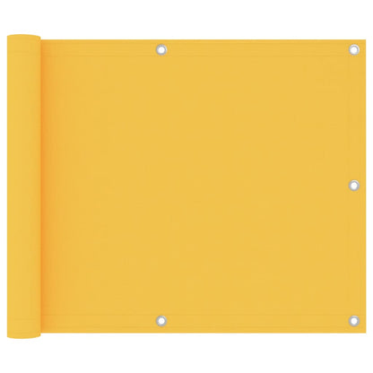 Balkonscherm Oxford Stof Geel 75 x 600 cm