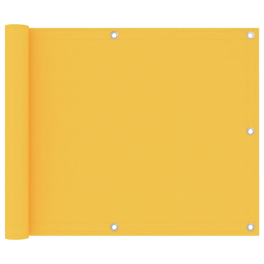 Balkonscherm Oxford Stof Geel 75 x 600 cm