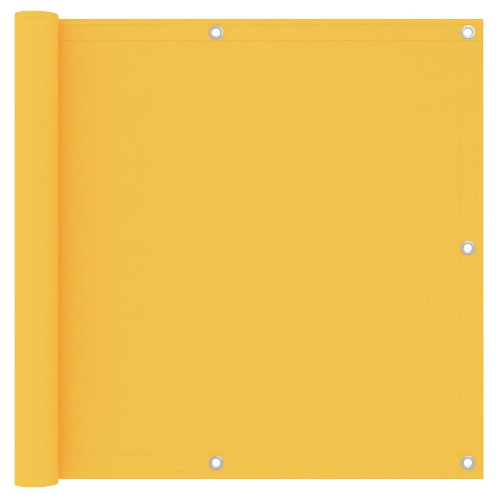 Balkonscherm Oxford Stof Geel 90 x 400 cm