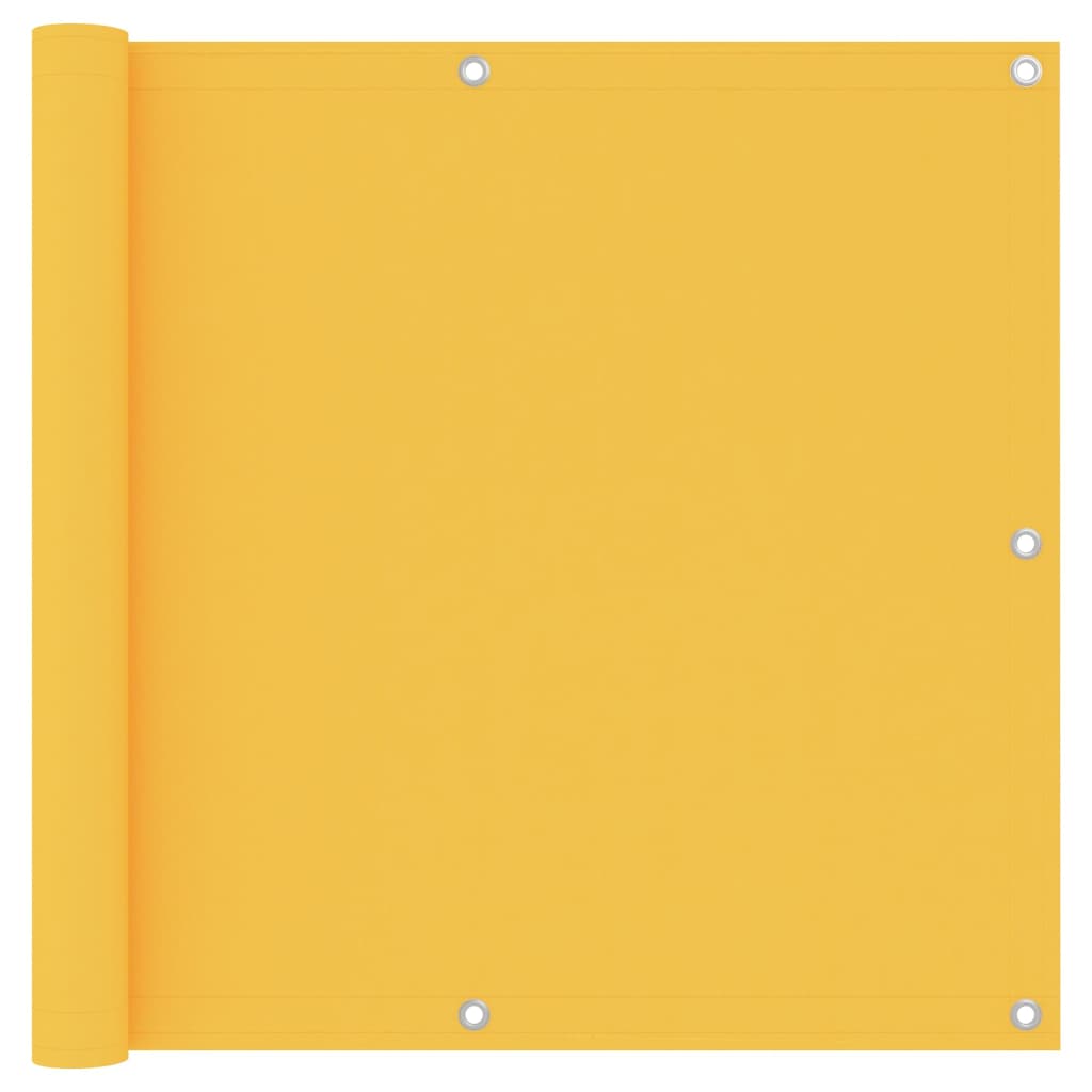 Balkonscherm Oxford Stof Geel 90 x 600 cm